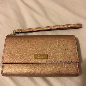 Kate Spade Rose Gold Cell Phone Wristlet *NEW*